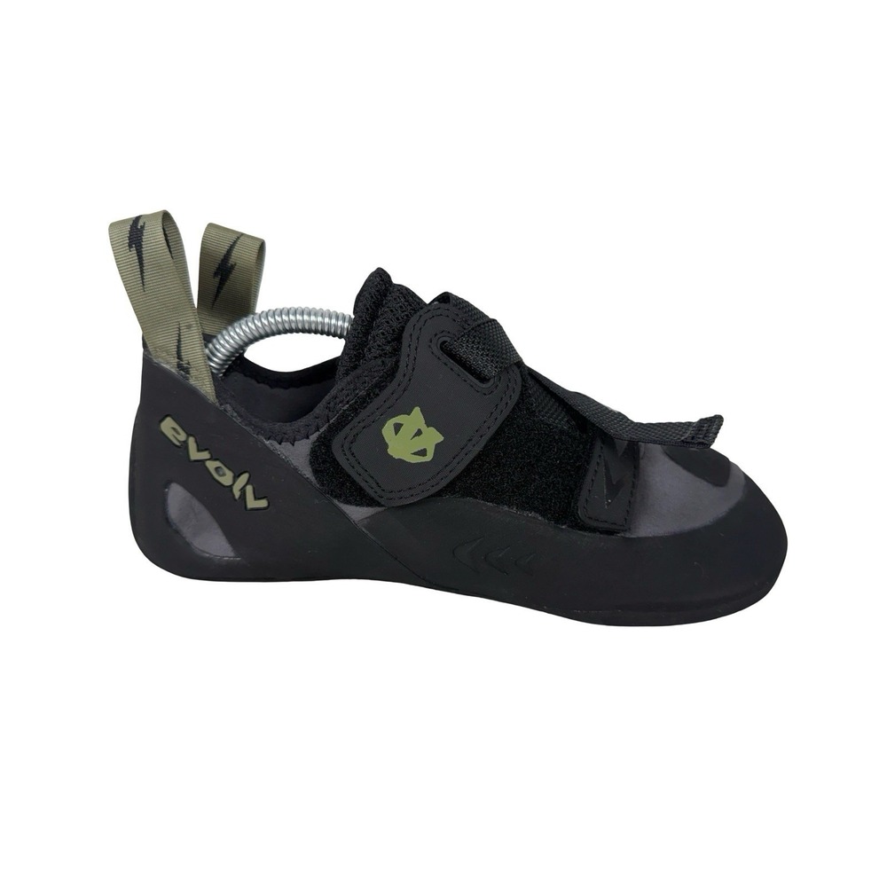Evolv Kronos Climbing Shoes Black Olive Size Mens US 10 Womens US 11